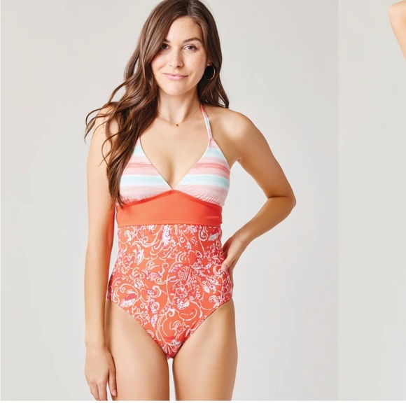 NWT CARVE DESIGNS DAHLIA ONE PIECE SWIMSUIT SIZE XL - Picture 1 of 9